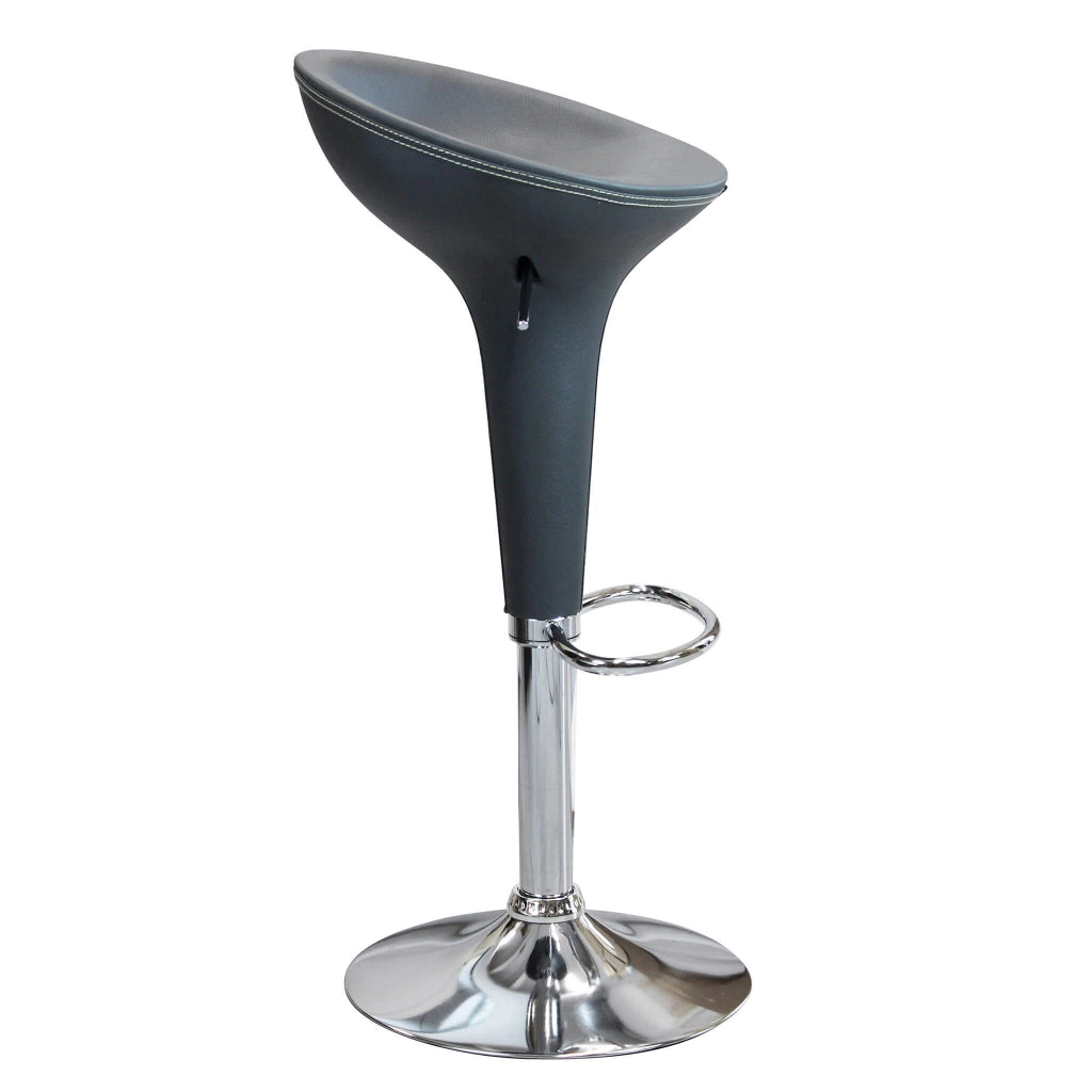 Sgabello Moderno per Sala da Pranzo in Plastica Metallo cm 40x45x78 - LORENNE