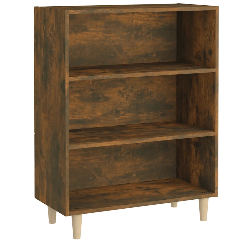 Credenza-Buffet-Armadio da cucina Rovere Fumo 69,5x32,5x90 cm in Legno Multistrato 675466