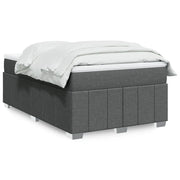 Giroletto a Molle con Materasso Grigio Scuro 120x200 cm Tessuto