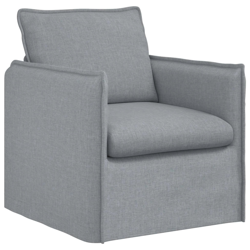 Divano 2 pcs Grigio chiaro 196 x 82 x 85 cm Tessuto