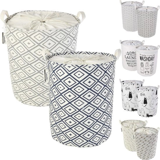 Wasmachine per capi con corda di traino, classificatore di capi pieghevole, asciugamani da bucato pieghevoli, impermeabili in cotone, [2 pezzi, densità 19,7"/grosso]
