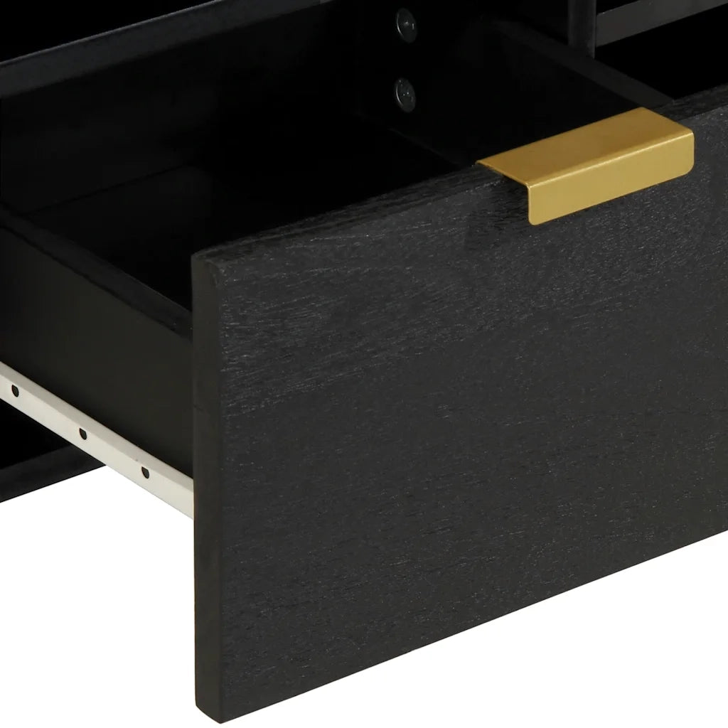 Mobile Porta TV Nero 100x33x46 cm in Legno Multistrato 4017666