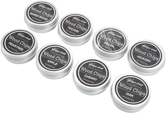 Assortimento di Snippers in Legno di Faggio 8 Pezzi - Premium Qualità - Profumo Naturale - Snippers Aromatici - Affina le Tue Creazioni Culinarie