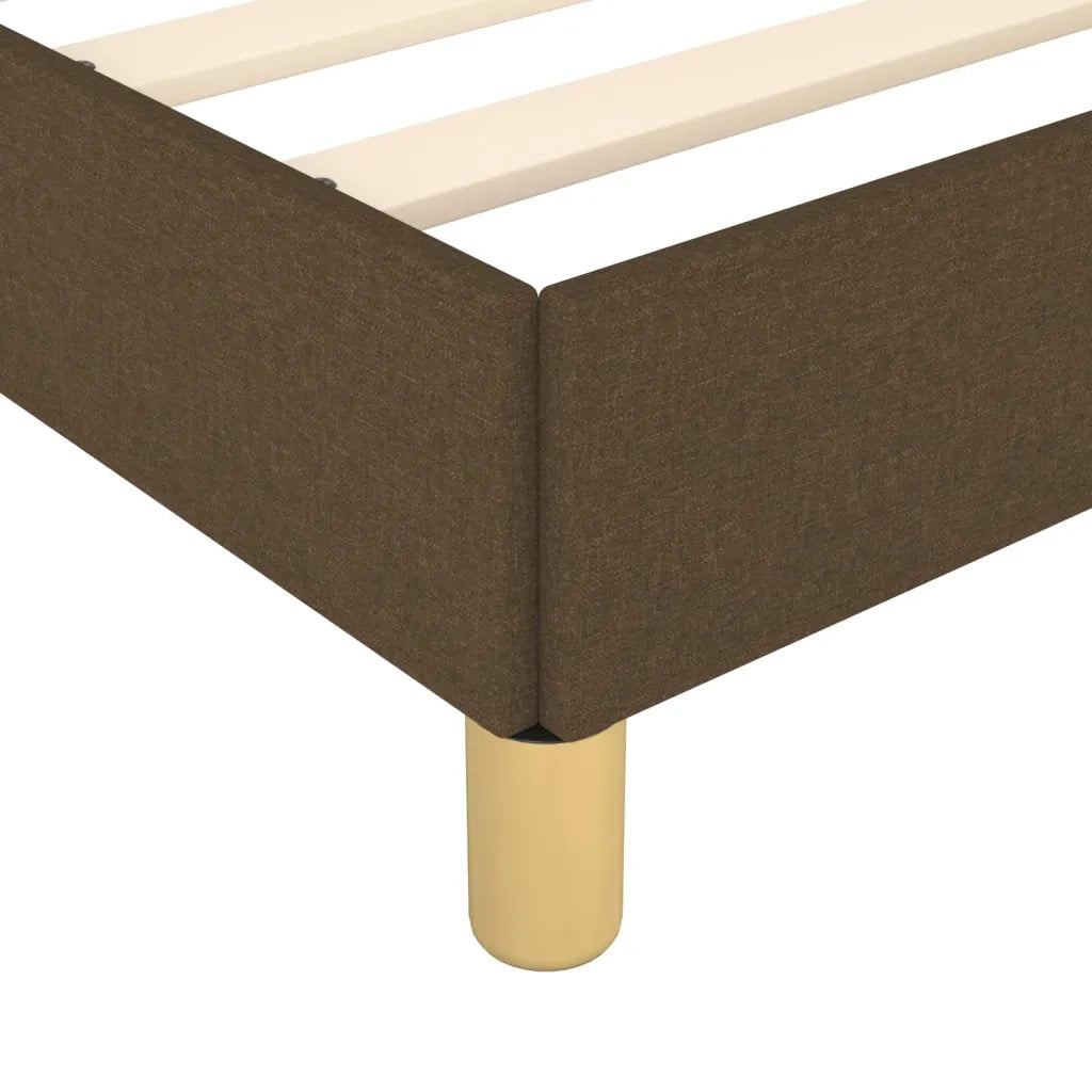 Giroletto senza Materasso Marrone Scuro 120x200 cm Tessuto 3125368
