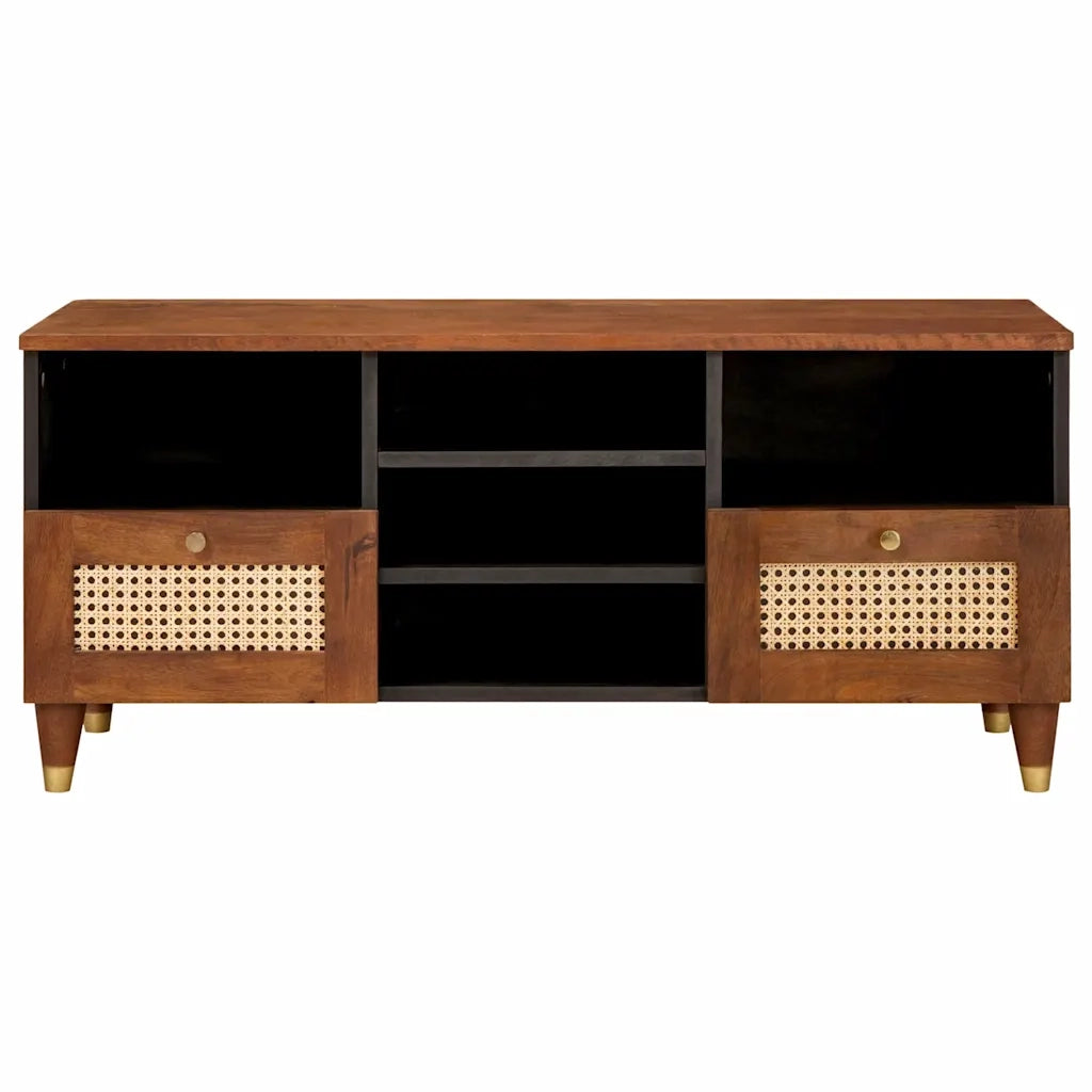 Mobile TV | Armadietto TV | Mobile Porta TV Marrone 100 x 33,5 x 46 cm Legno di mango massello