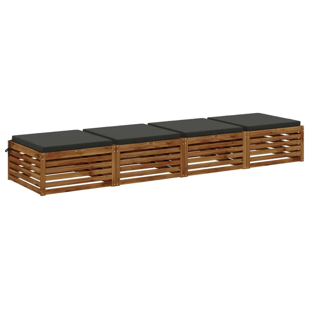 Cuscini per Sedia in 4 Pezzi SOEST 4 pz 100% Poliestere 944668