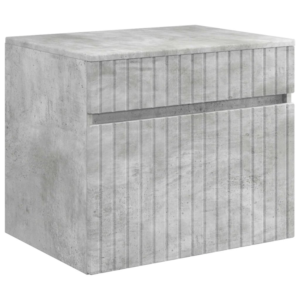 Mobiletto da Bagno | Armadio da bagno a Muro Grigio Cemento 59 x 44,5 x 50 cm
