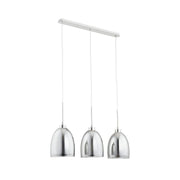 Lampadario Alfa Ronda 3x60W E27 cromo grafite 70cm