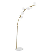 Lampada da Terra VKH208, Oro, Metallo, 130x45x220 cm