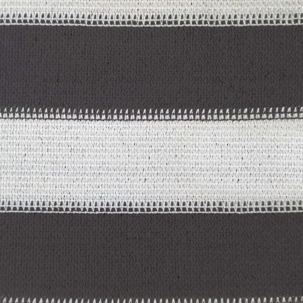 Vela Parasole | Telo Ombra | Vela da ombra Antracite e Bianco 6 x 8 m HDPE