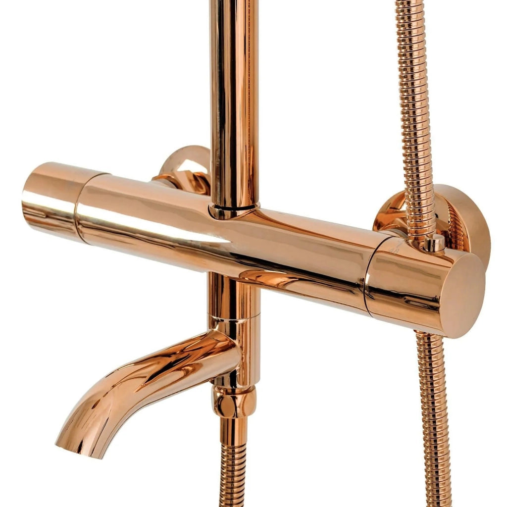 Set Doccia Con Termostato Rea Lungo Copper