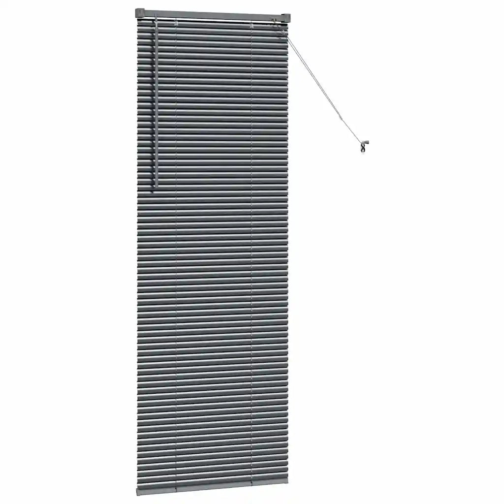 Tendaggi a Veneziana | Tenda a lamelle Grigio scuro 175 x 65 cm Alluminio