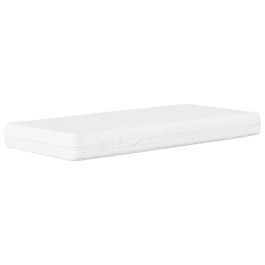 Letto con Materasso Dover Marrone Scuro 90x200 cm in Tessuto 3208327