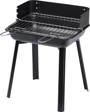 Griglia a carbone con griglia regolabile nera per barbecue