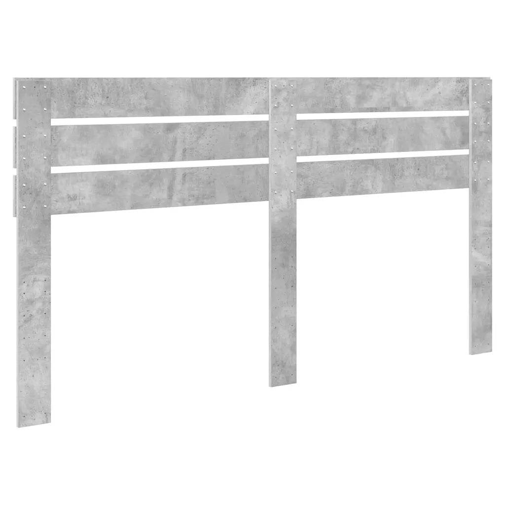 Testiera-Testata-Testiera Decorativa Grigio cemento 200 cm Legno multistrato 787061