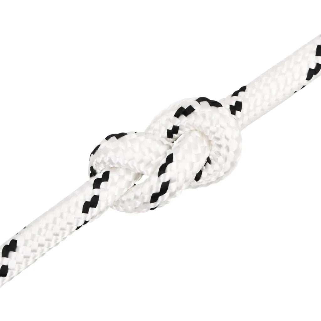 Corda Intrecciata per Barca Bianca 18 mm x 25 m Poliestere 152786