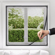 Veloce schermo per finestre, magnetico, con innovativa chiusura magnetica, dimensioni massime 100 x 120 cm, protezione DIY contro insetti, schermo magnetico per finestre, senza forare, facile da installare