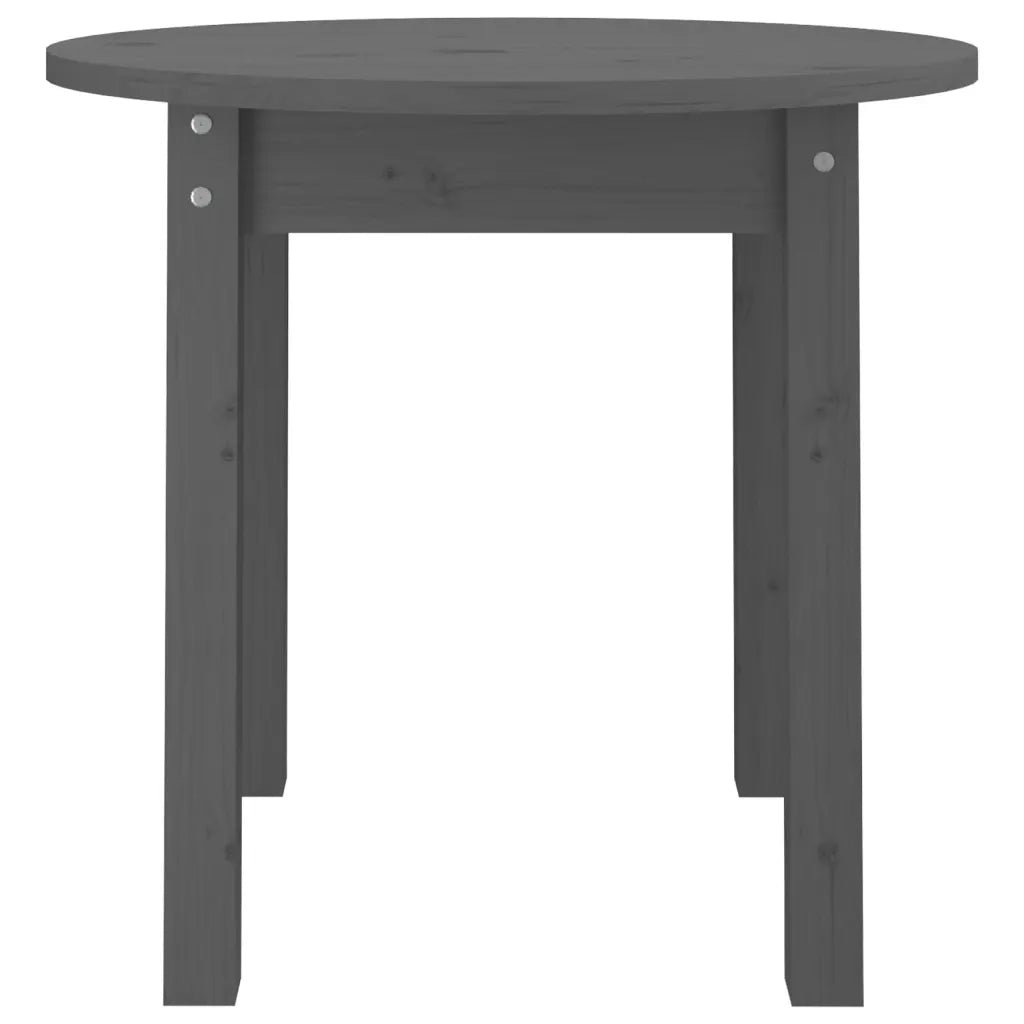 Tavolino da Salotto-Tavolino da soggiorno-Tavolo Grigio ? 45x40 cm in Legno Massello di Pino