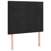 Testiera | Testata Nera 80x5x118/128 cm Velluto