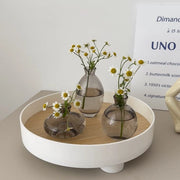 Set di 3 vasi in vetro, vasi in vetro miniaturizzati manufatti a mano, decorazioni per tavolo per fiori, piccoli vasi in vetro per decorazione di interni, uffici, matrimoni, feste e altri eventi (fiori non inclusi)