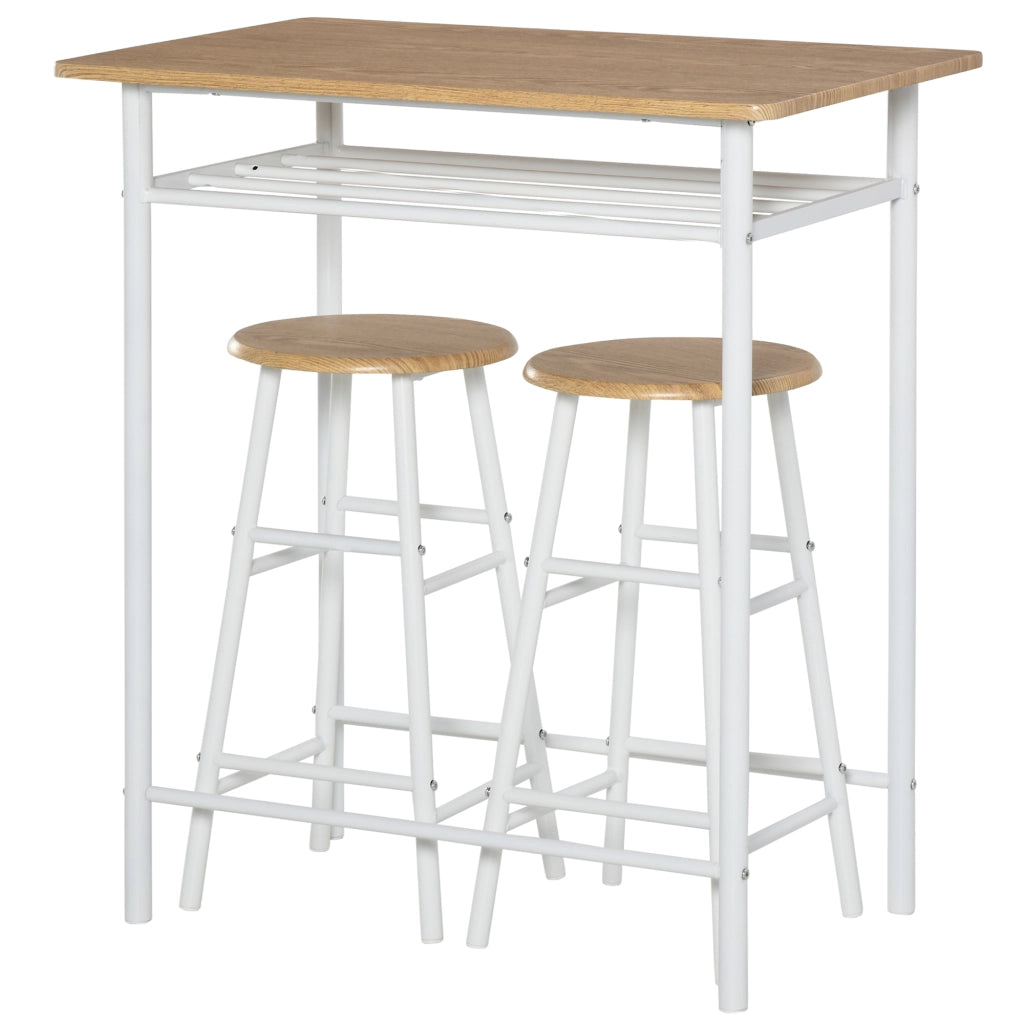 Tavolo da pranzo con scaffale ¨C Minimal ¨C Bianco