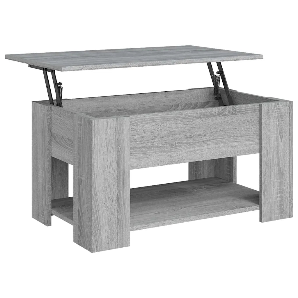 Tavolino da Salotto-Tavolino da soggiorno-Tavolo Grigio Sonoma 79x49x41 cm Legno Multistrato