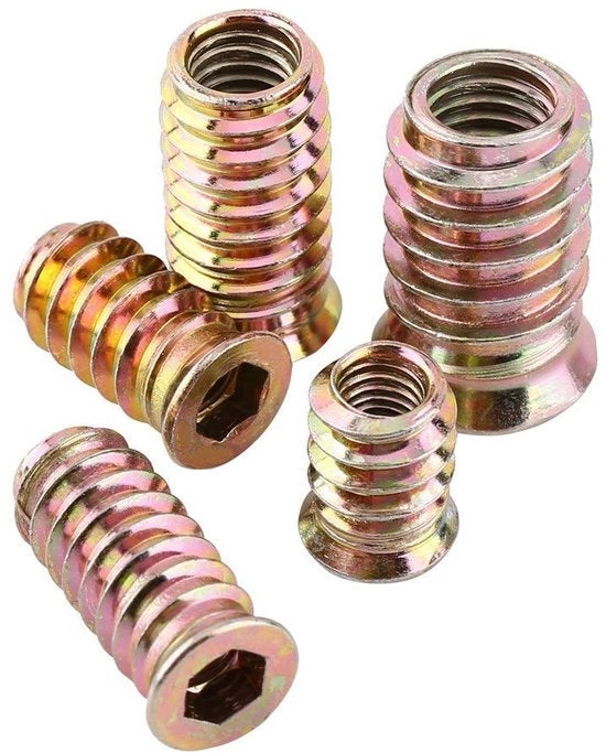 Viti a sezione a 5 facce in acciaio carbonio zincato per durabilità, 20 pezzi, M8 x 25 mm