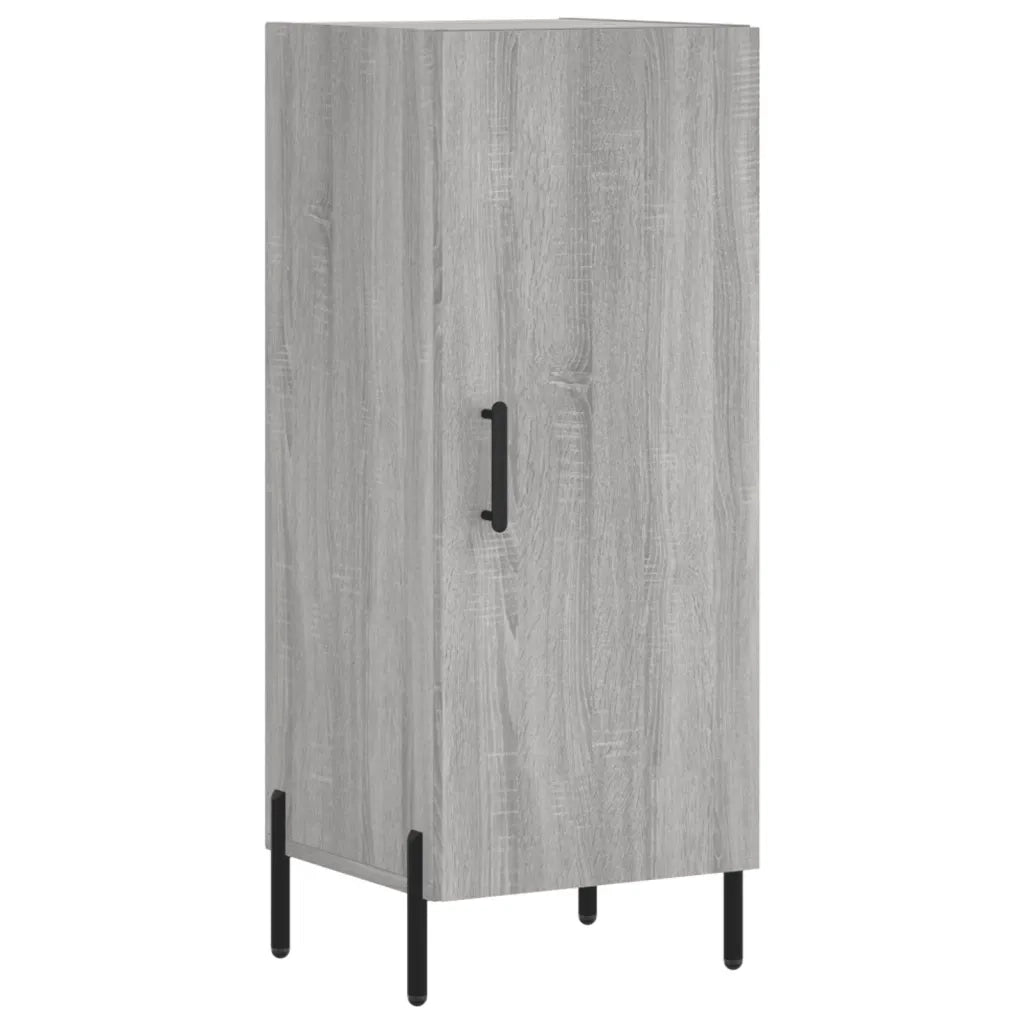 Credenza | Madia | Buffet da pranzo | Armadio da pranzo Grigio Sonoma 34,5x34x180 cm in Legno Multistrato