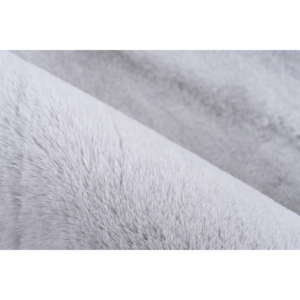 Tappeto moderno Saika grigio e bianco 160x230 cm