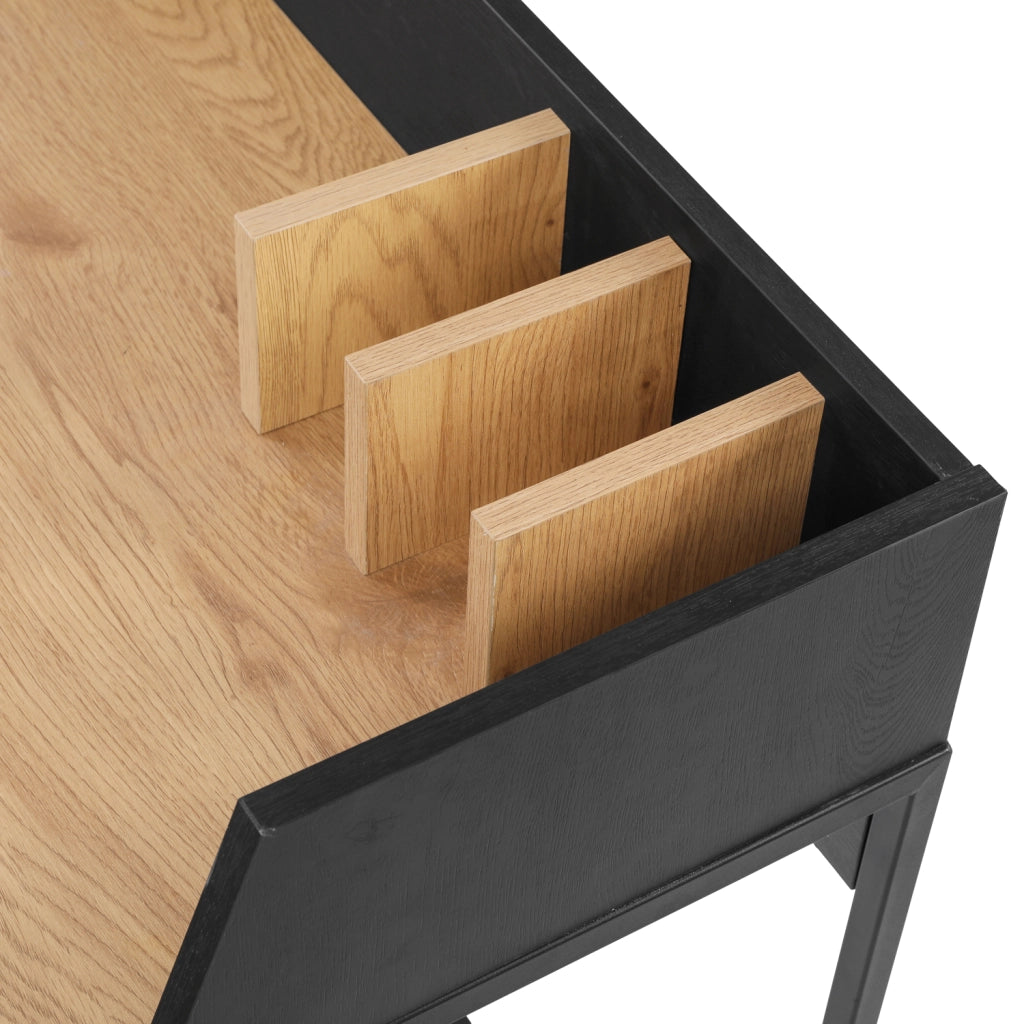 Scrivania in legno e nero CHARLES