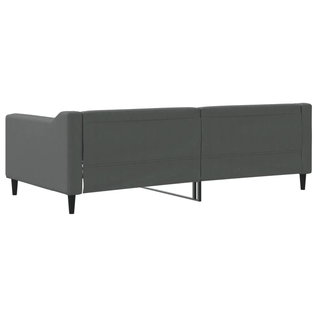Letto singolo | Letto per adulti | Letto da Giorno Grigio Scuro 90x190 cm in Tessuto