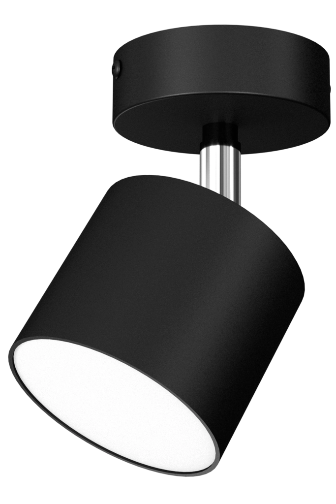 Faretto parete/soffitto Dixie 1xGX53 20W nero Milagro