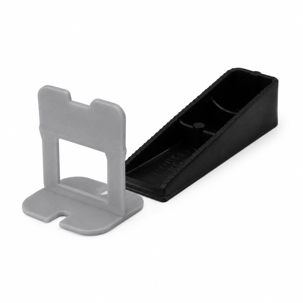 BASE LIVELLANTE CON FERITOIA PER CUNEO fuga 1,0 mm - colore grigio  - MADE IN ITALY