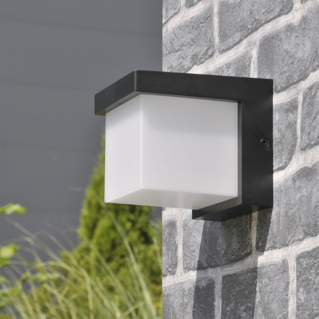 Applique esterna LED 10W 4000K nera IP54 Morgan Polux