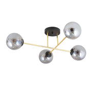 Plafoniera Emibig MAGNUM metallo 4xE14 ottone-nero IP20 55cm