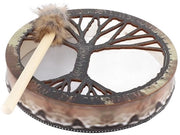 Drum Spirit Musicale Akoestica - Manufatto Artigianale - Materiali Ecocompatibili - Bassa Frequenza Amplificata - Manubri in Cuoio