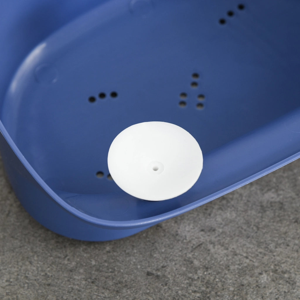 Vasca da bagno per bambini pieghevole ¨C zephmum ¨C giallo e blu 75.3x55.4x43 cm