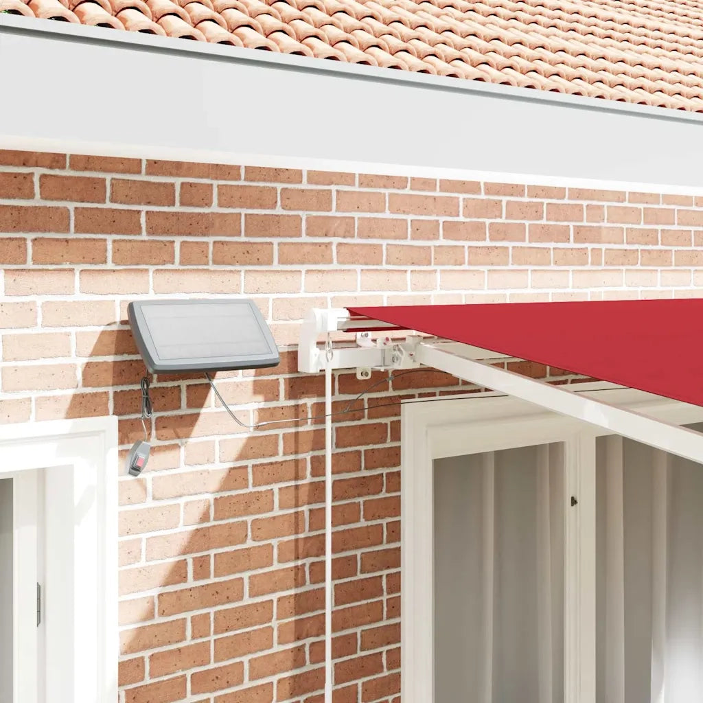 Tenda Retrattile Rosso 300 x 250 cm Tessuto e acciaio 3330142