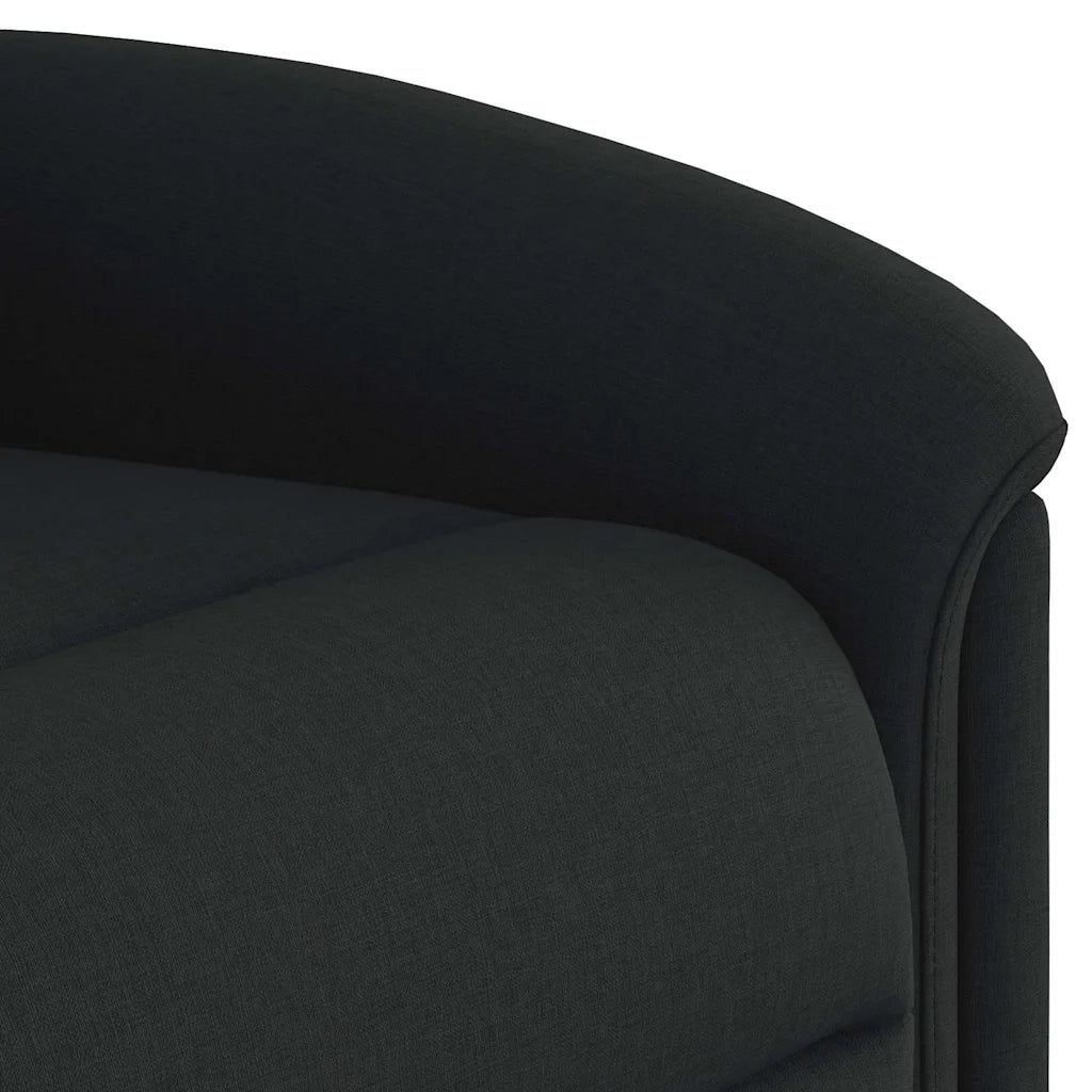 Poltrona Reclinabile in Tessuto Nero 4015618