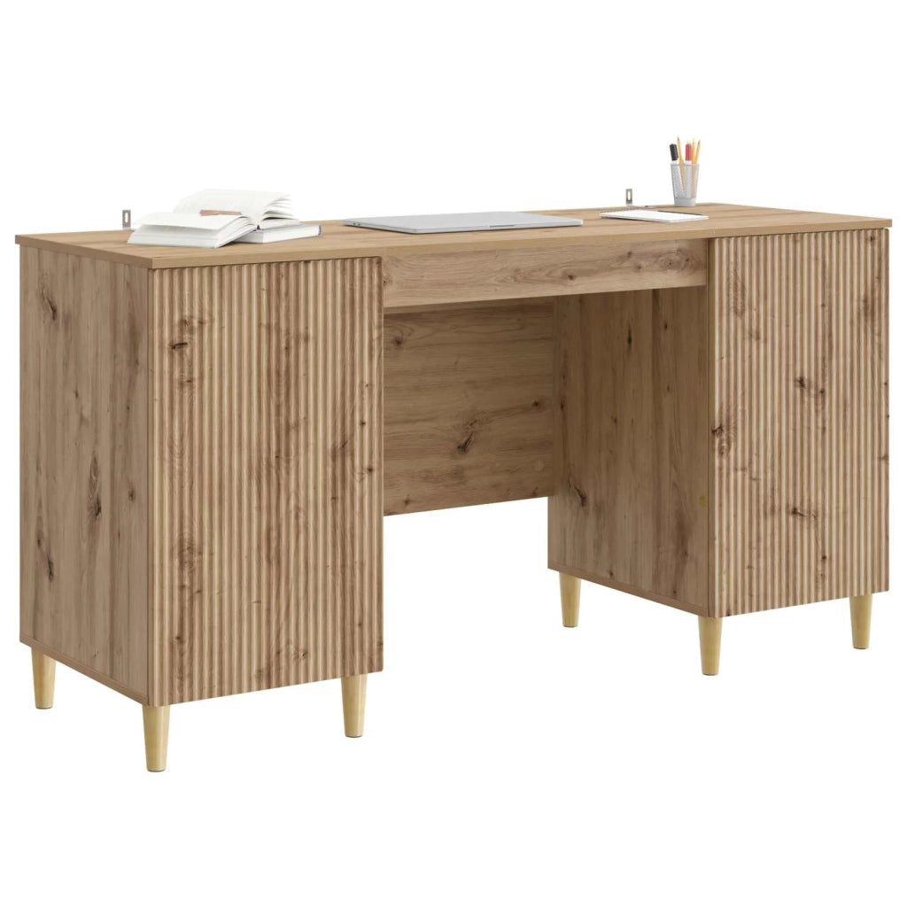Scrivania con lo scaffale Rovere Artigianale 142,5 x 50 x 75 cm 3414602