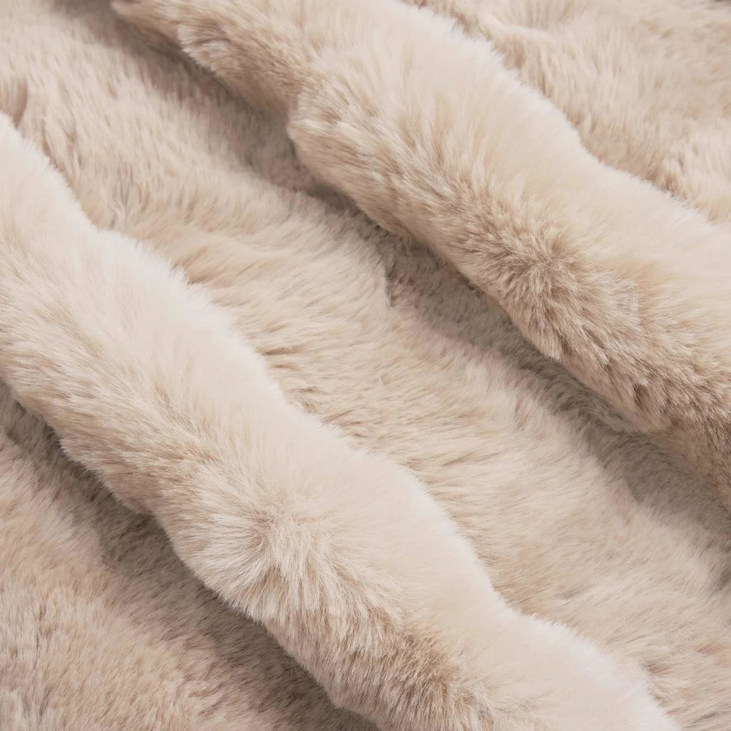 Coperta antiscivolo in sintetica di coniglio Olite 4 pcs Beige 42021789