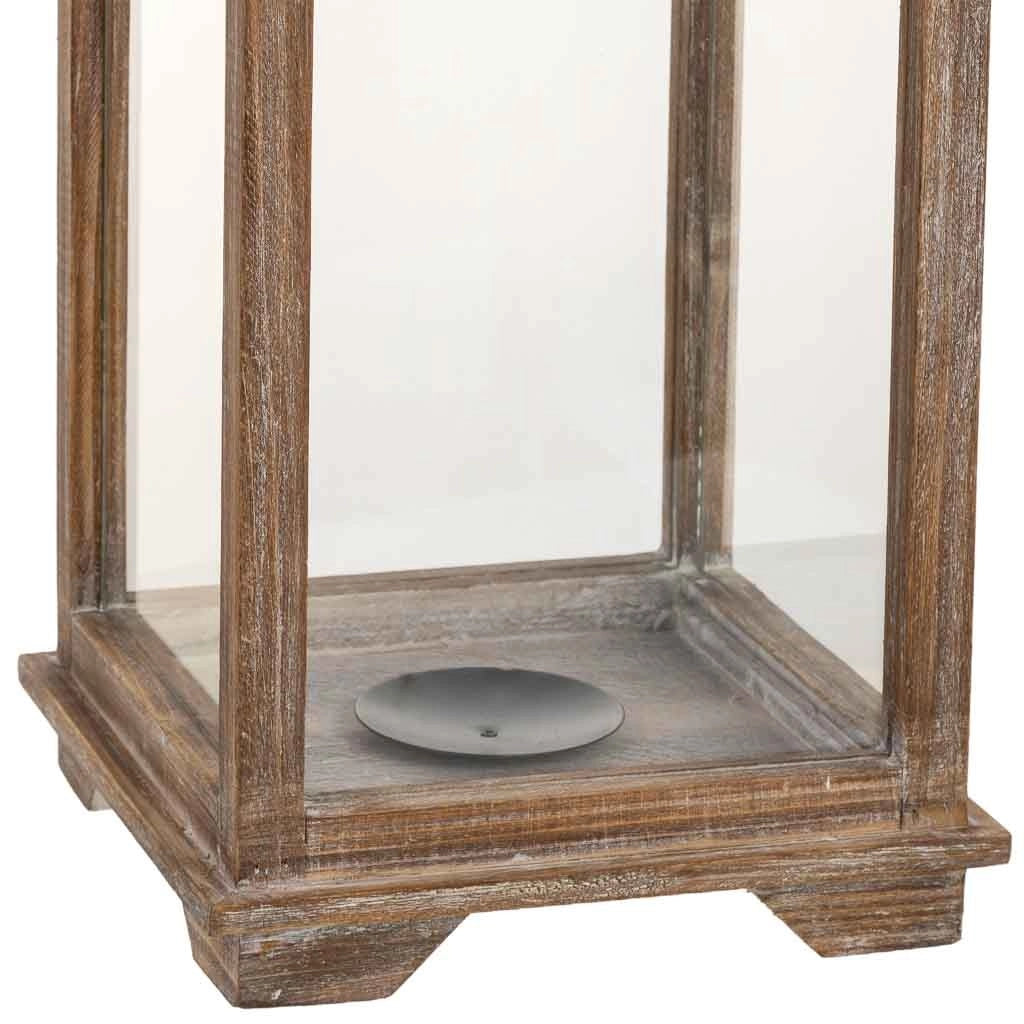 Lanterna in legno 23x23x62h cm