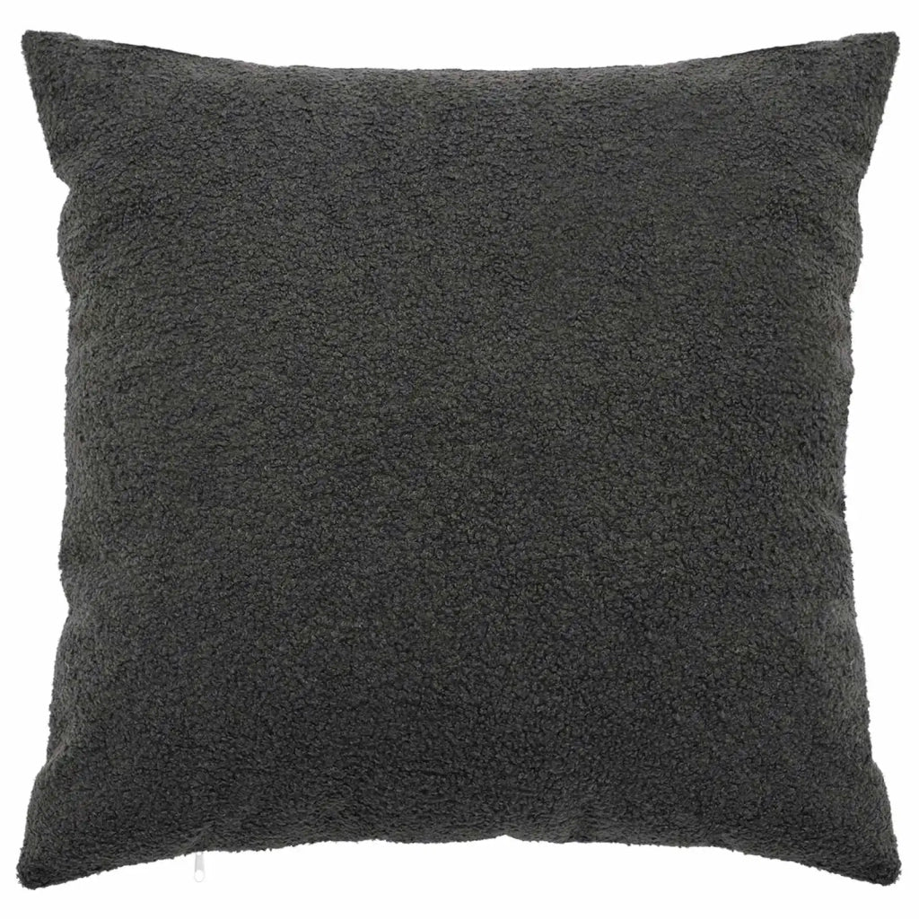 Federa 2 pcs HEERLEN Grigio Scuro 60 x 60 cm Bouclé 912639
