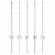 Palo della recinzione 5 pz Argento 60 cm Acciaio CFW1808419