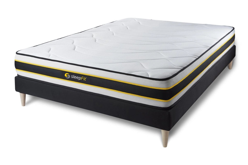 Kit rete e materasso FLEXY 120x195cm - Spessore : 22cm - molle insacchettate e memory foam - rigido