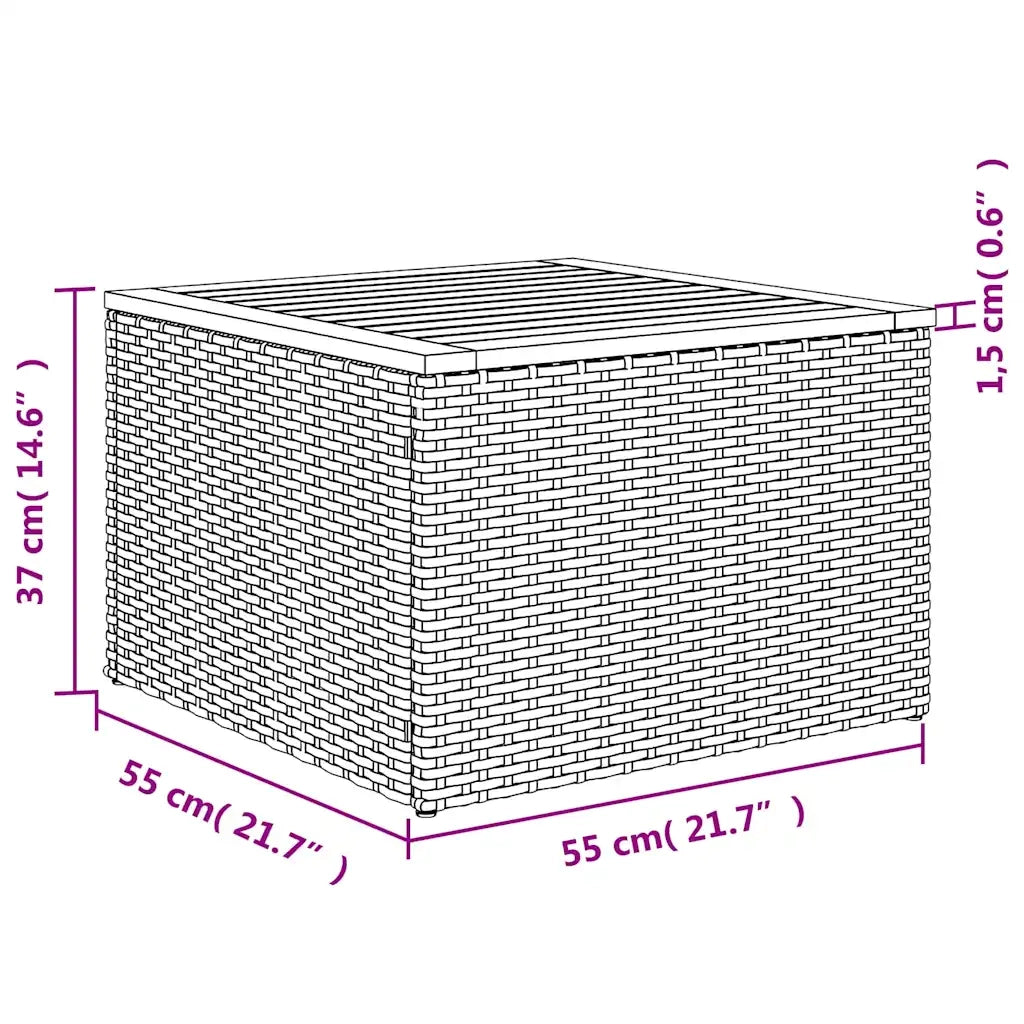Set Divani da Giardino 9 pz con Cuscini Nero in Polyrattan 3225091