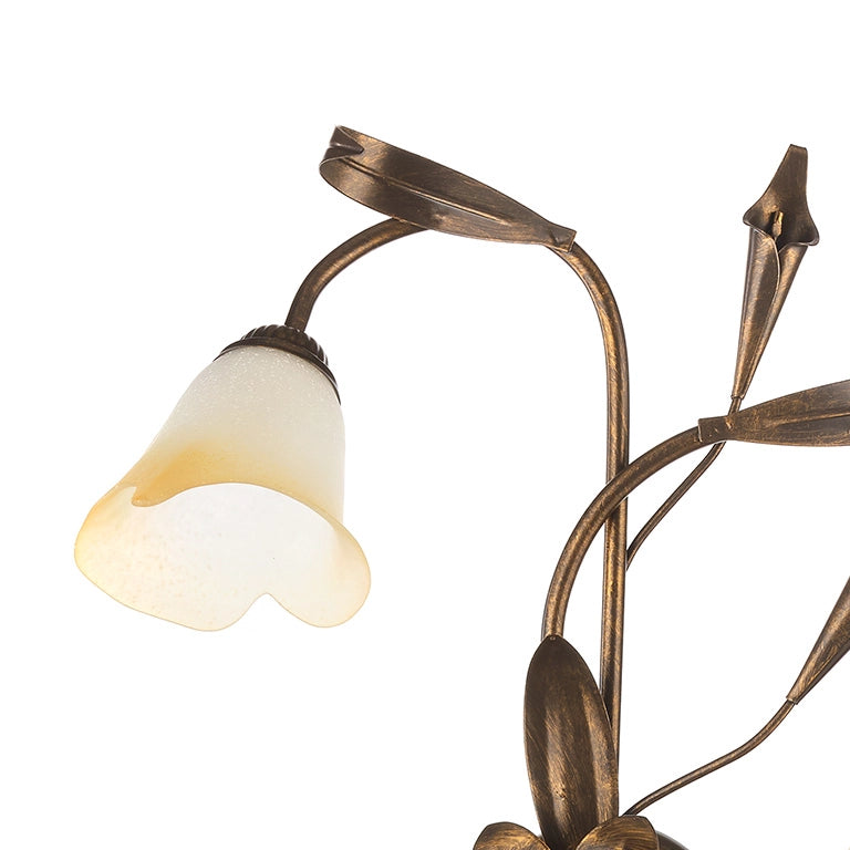 Plafoniera 4 luci Lucrezia Bronzo