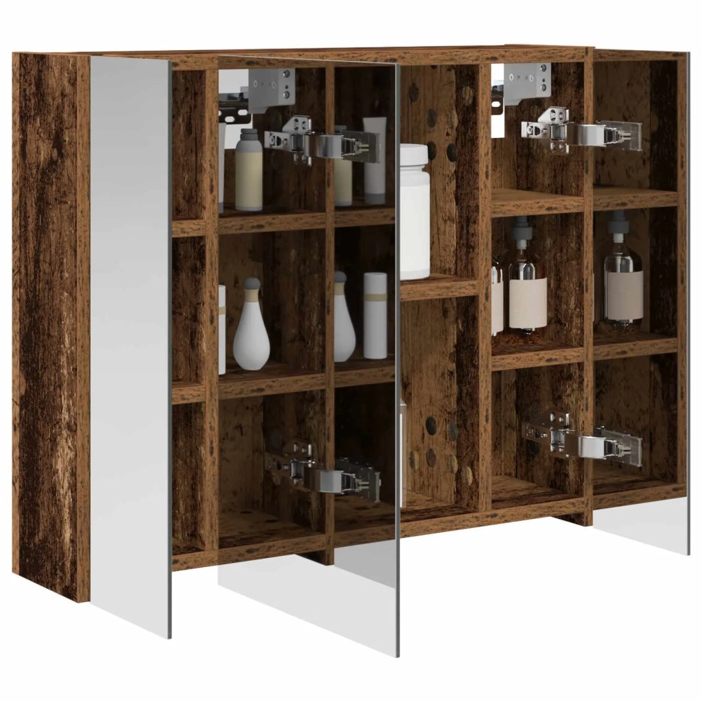Mobiletto per specchio da bagno Legno vecchio 60 x 14,5 x 50 cm 889077
