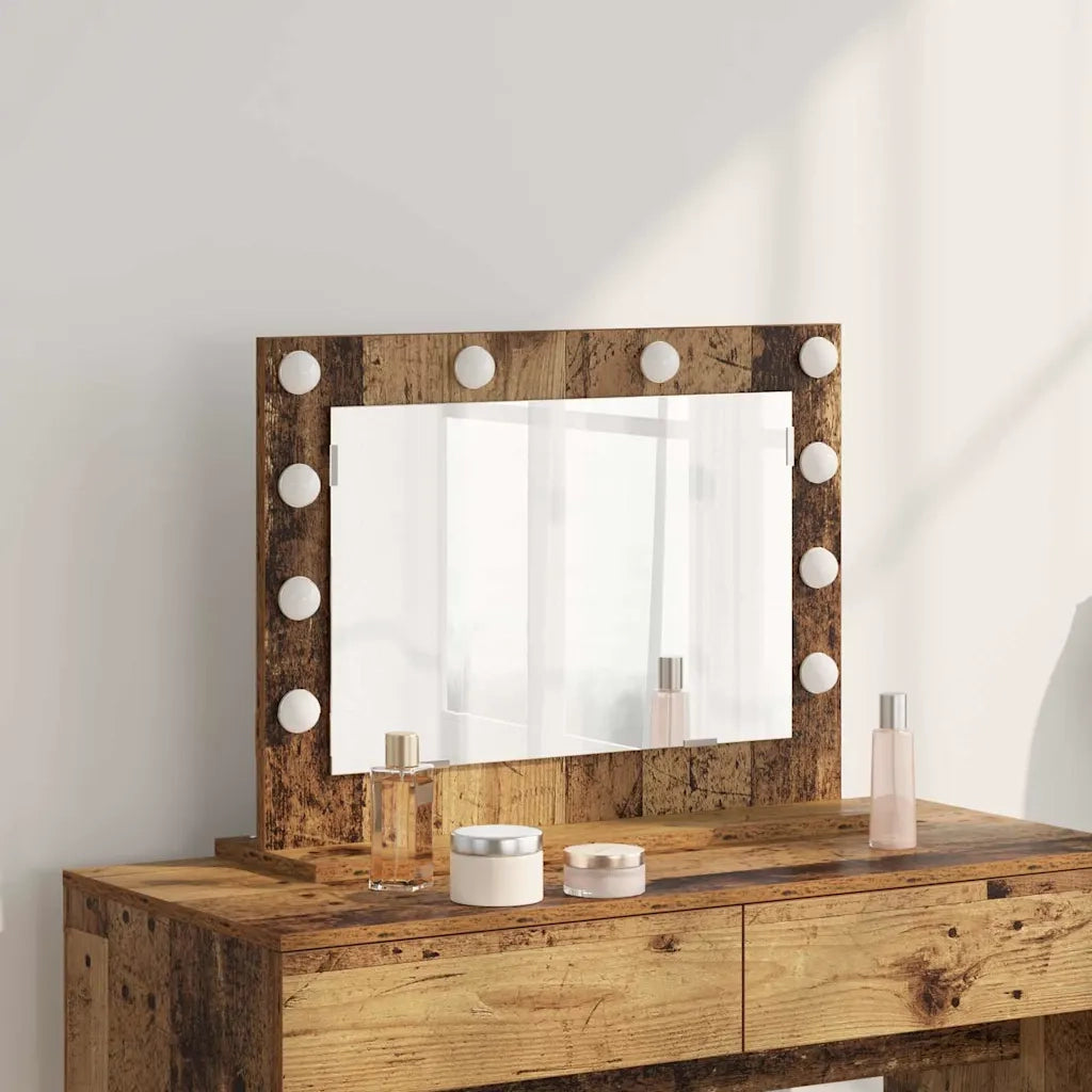 Specchio da Vanit¨¤ Rettangolare Legno vecchio 60 x 45 x 18 cm
