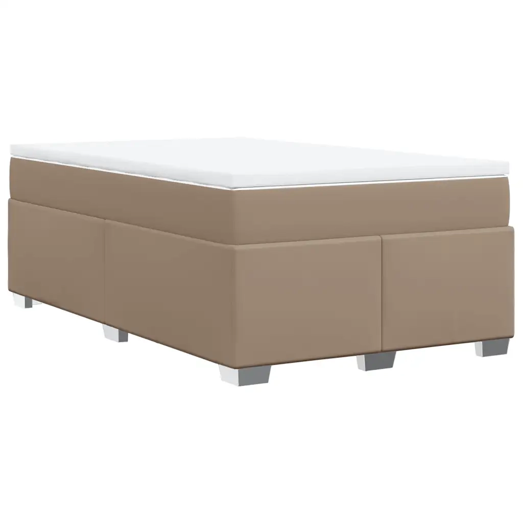 Giroletto a Molle con Materasso Cappuccino 120x190cm Similpelle 3285204